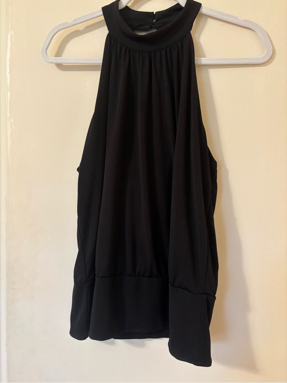 Boston Proper Black Halter Neck Sleeveless Top